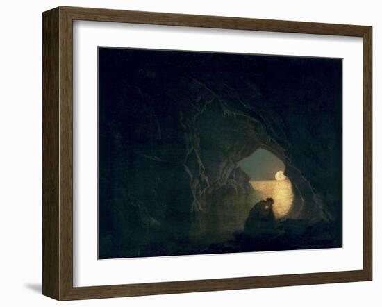 A Grotto with the Figure of Julia, 1780-Joseph Wright of Derby-Framed Giclee Print