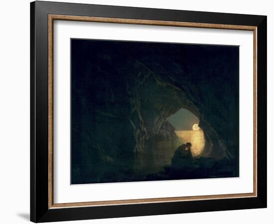 A Grotto with the Figure of Julia, 1780-Joseph Wright of Derby-Framed Giclee Print