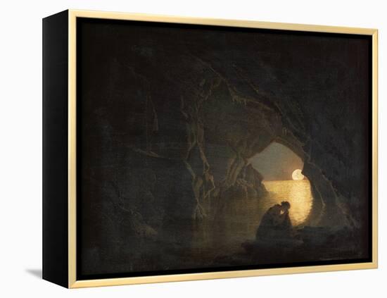 A Grotto with the Figure of Julia-Joseph Wright of Derby-Framed Premier Image Canvas