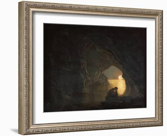 A Grotto with the Figure of Julia-Joseph Wright of Derby-Framed Giclee Print