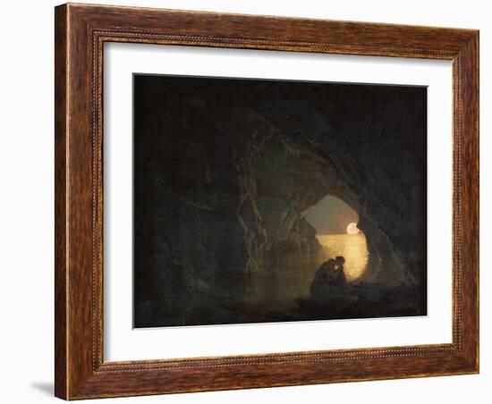 A Grotto with the Figure of Julia-Joseph Wright of Derby-Framed Giclee Print