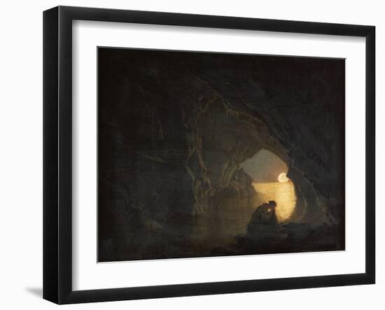 A Grotto with the Figure of Julia-Joseph Wright of Derby-Framed Giclee Print