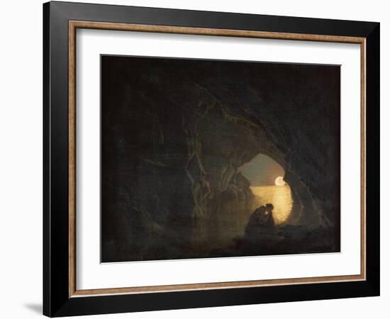 A Grotto with the Figure of Julia-Joseph Wright of Derby-Framed Giclee Print
