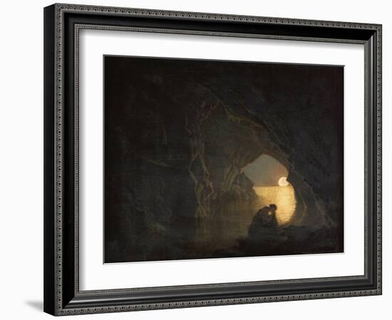 A Grotto with the Figure of Julia-Joseph Wright of Derby-Framed Giclee Print