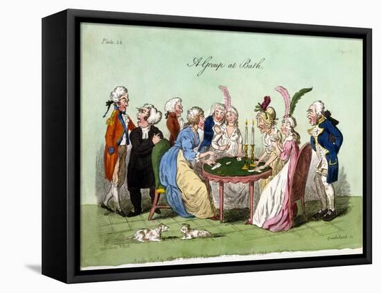 A Group at Bath, 1796-George Cruikshank-Framed Premier Image Canvas