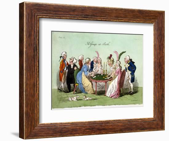 A Group at Bath, 1796-George Cruikshank-Framed Giclee Print