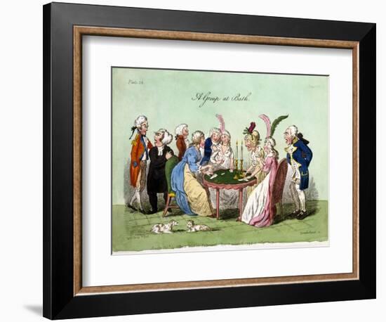 A Group at Bath, 1796-George Cruikshank-Framed Giclee Print