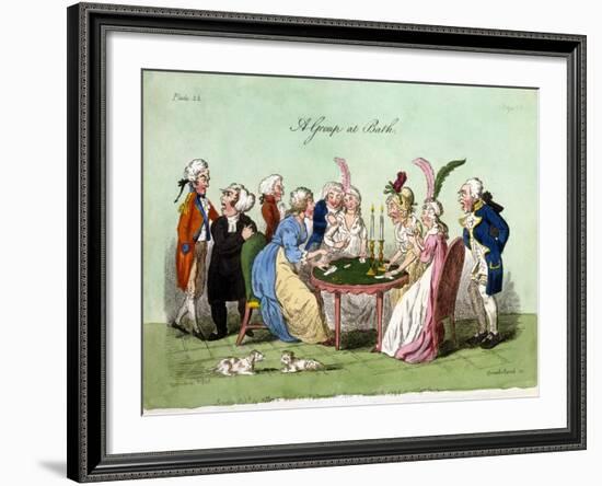 A Group at Bath, 1796-George Cruikshank-Framed Giclee Print