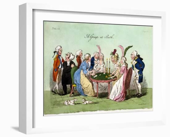 A Group at Bath, 1796-George Cruikshank-Framed Giclee Print