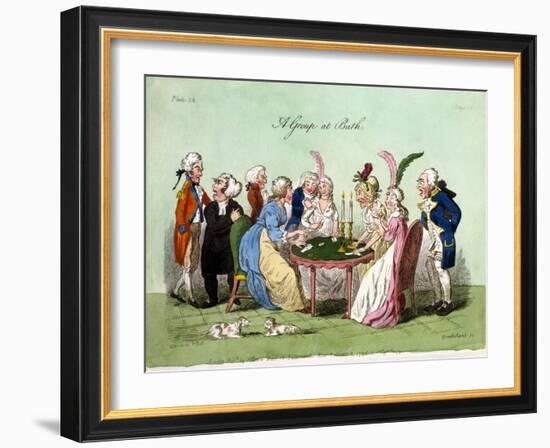 A Group at Bath, 1796-George Cruikshank-Framed Giclee Print