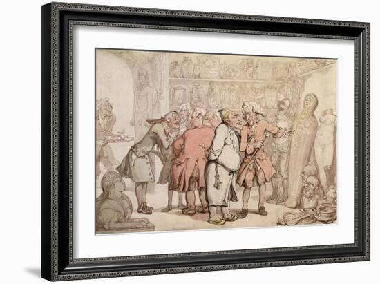 A Group of Antiquaries, C.1805-Thomas Rowlandson-Framed Giclee Print