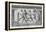 A Group Of Athletes Running, Greece 1906 Olympic Games, 1 Drachma, Unused Stamp Design-null-Framed Premier Image Canvas