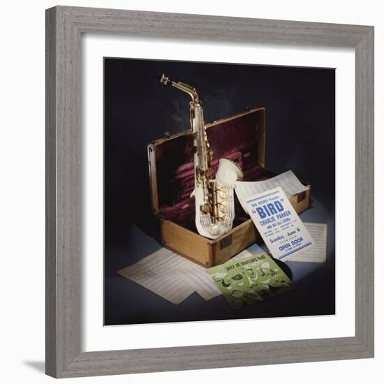 A Group of Charlie Parker Memorabilia-null-Framed Giclee Print