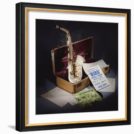 A Group of Charlie Parker Memorabilia-null-Framed Giclee Print