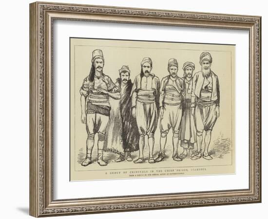 A Group of Criminals in the Chief Prison, Stamboul-null-Framed Giclee Print