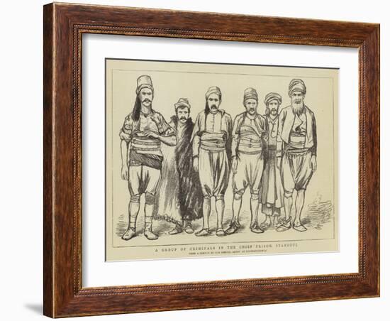 A Group of Criminals in the Chief Prison, Stamboul-null-Framed Giclee Print