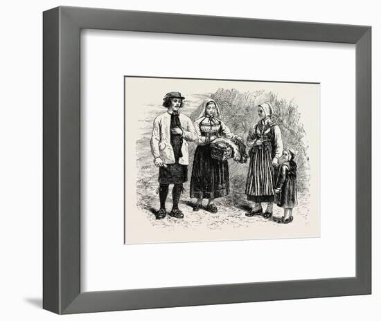 A Group of Dalecarlians. Historically-null-Framed Giclee Print