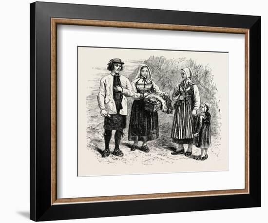 A Group of Dalecarlians. Historically-null-Framed Giclee Print
