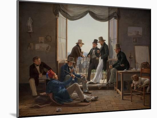 A Group of Danish Artists in Rome, 1837-Constantin Hansen-Mounted Giclee Print