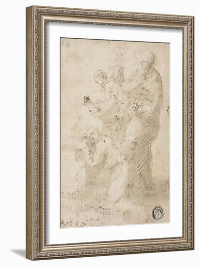 A group of figures, c.1649-Jusepe de Ribera-Framed Giclee Print