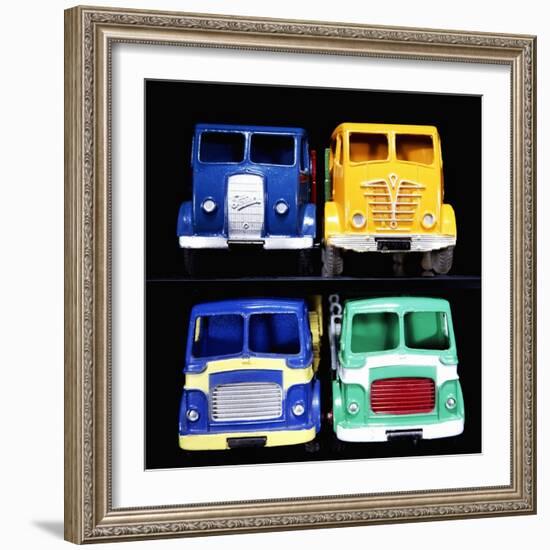 A Group of Foden and Leyland Model Trucks-null-Framed Giclee Print