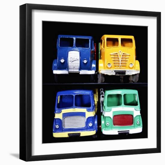 A Group of Foden and Leyland Model Trucks-null-Framed Giclee Print