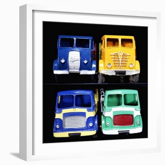 A Group of Foden and Leyland Model Trucks-null-Framed Giclee Print