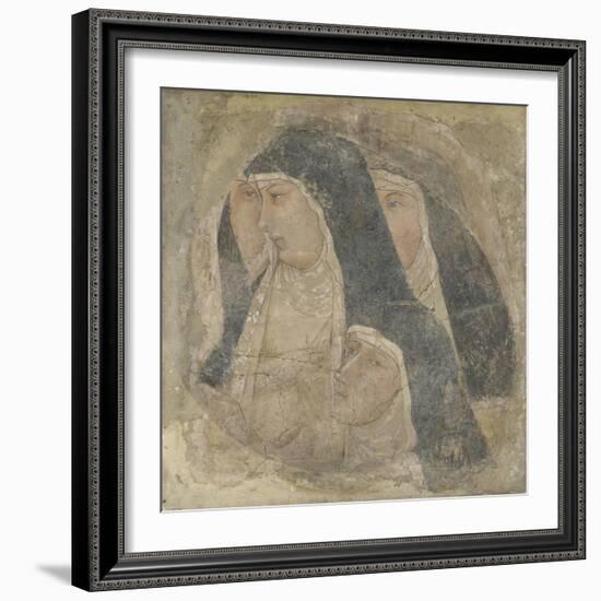 A Group of Four Poor Clares, Ca 1340-Ambrogio Lorenzetti-Framed Giclee Print