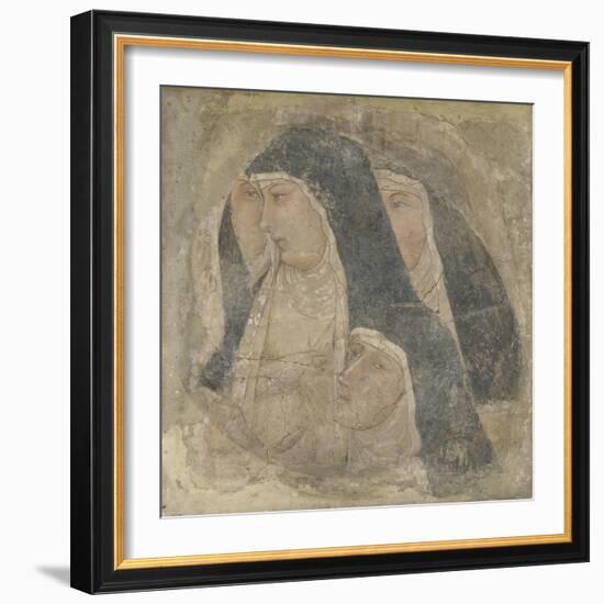 A Group of Four Poor Clares, Ca 1340-Ambrogio Lorenzetti-Framed Giclee Print