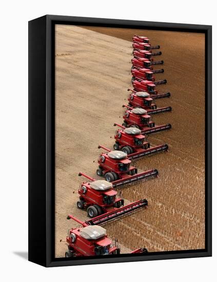 A Group of Harvesters Performs its Task in Establishing the State's North of Mato Grosso-Roberto Pera-Framed Stretched Canvas