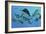 A Group of Ichthyosaurs Swimming in Prehistoric Waters-Stocktrek Images-Framed Premium Giclee Print