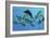 A Group of Ichthyosaurs Swimming in Prehistoric Waters-Stocktrek Images-Framed Art Print