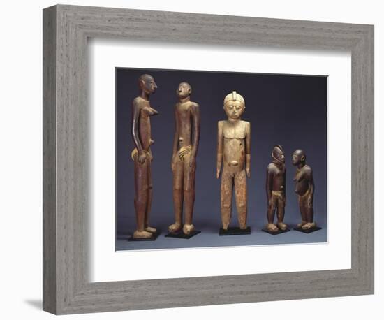 A Group of Lobi Figures-null-Framed Giclee Print