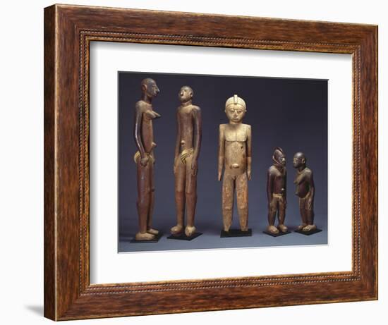 A Group of Lobi Figures-null-Framed Giclee Print