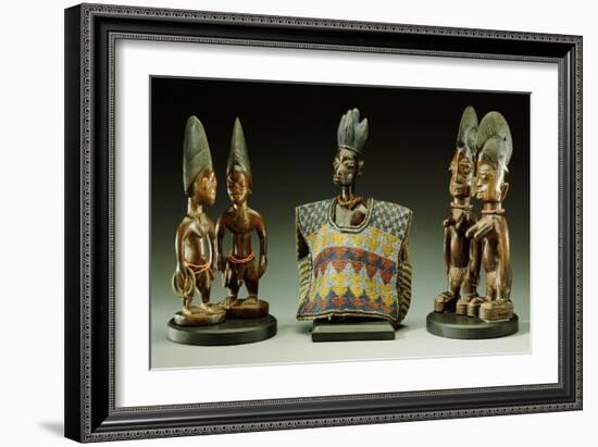 A Group of Male and Female Yoruba Twin Figures-null-Framed Giclee Print