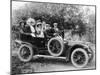 A Group of Men and Women Taking an Outing in a 1907 Mercedes, 1908-null-Mounted Photographic Print