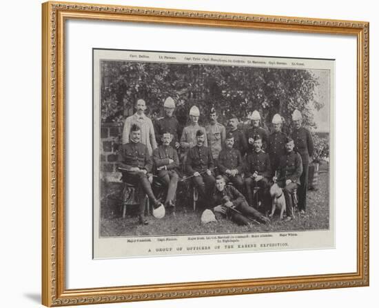 A Group of Officers of the Karene Expedition-null-Framed Giclee Print