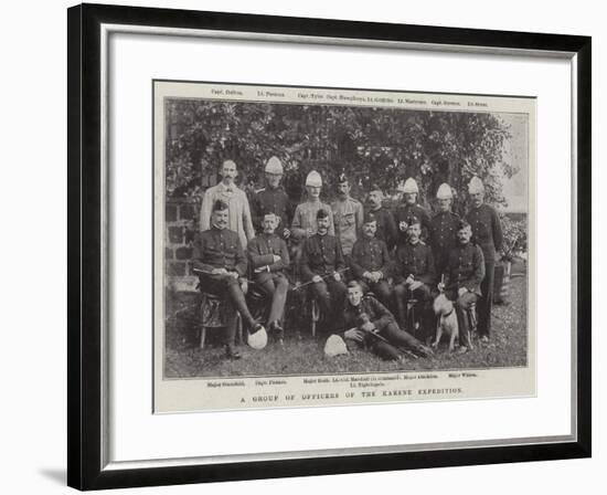 A Group of Officers of the Karene Expedition-null-Framed Giclee Print