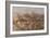 A Group of Oryx on the Run in Namib-Naukluft National Park-Alex Saberi-Framed Photographic Print