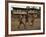 A Group of Panamanian Youths Slide Through the Mud During a Pick-Up Game of Soccer-null-Framed Photographic Print