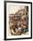 A Group of Pikemen of the New Model Army March into Battle Led by a Drummer-Peter Jackson-Framed Giclee Print