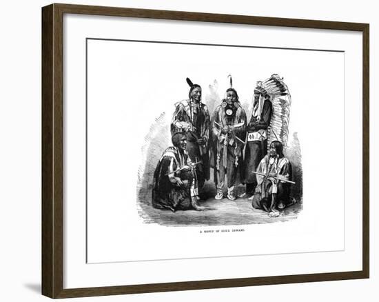 A Group of Sioux Indians, 1872-null-Framed Giclee Print