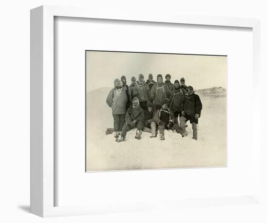 'A Group of the Shore Party at the Winter Quarters', c1908, (1909)-Unknown-Framed Photographic Print