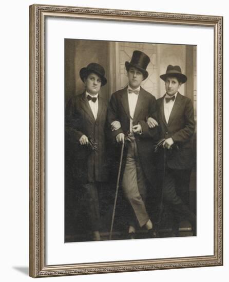 A Group of Three Transvestites-null-Framed Photographic Print