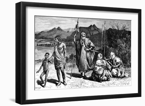 A Group of Tibbus, North Africa, 1895-Ivan Pranishnikoff-Framed Giclee Print