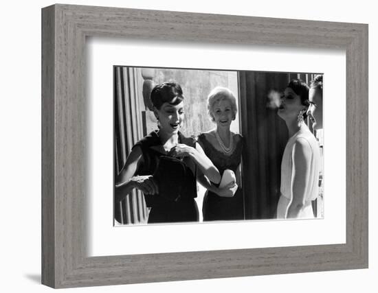 A Group of Women Laughing Together at the Met Fashion Ball, New York, November 1960-Walter Sanders-Framed Photographic Print