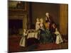 A Group Portrait of John 14th Lord Willoughby de Broke and his Family, 1766-Johann Zoffany-Mounted Giclee Print