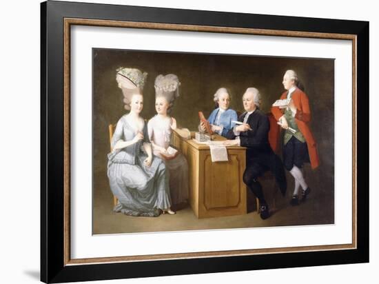 A Group Portrait of Monsieur Le Roy-Dominique Doncre-Framed Giclee Print