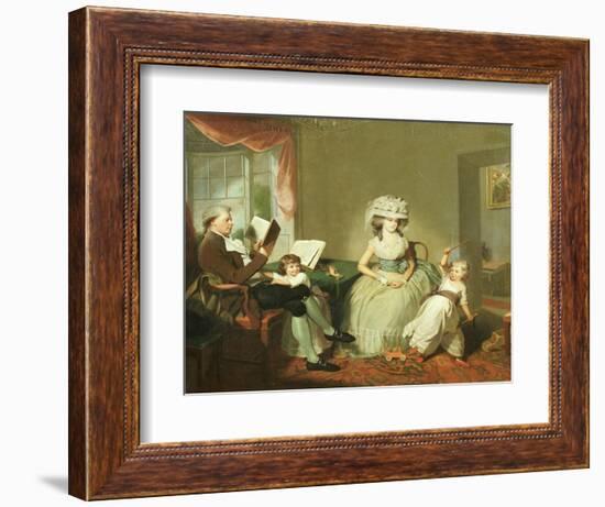 A Group Portrait of Mr. and Mrs. Hayward with their Children, Mathilda and George, C.1789-Sir William Beechey-Framed Giclee Print