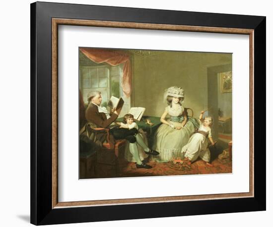 A Group Portrait of Mr. and Mrs. Hayward with their Children, Mathilda and George, C.1789-Sir William Beechey-Framed Giclee Print